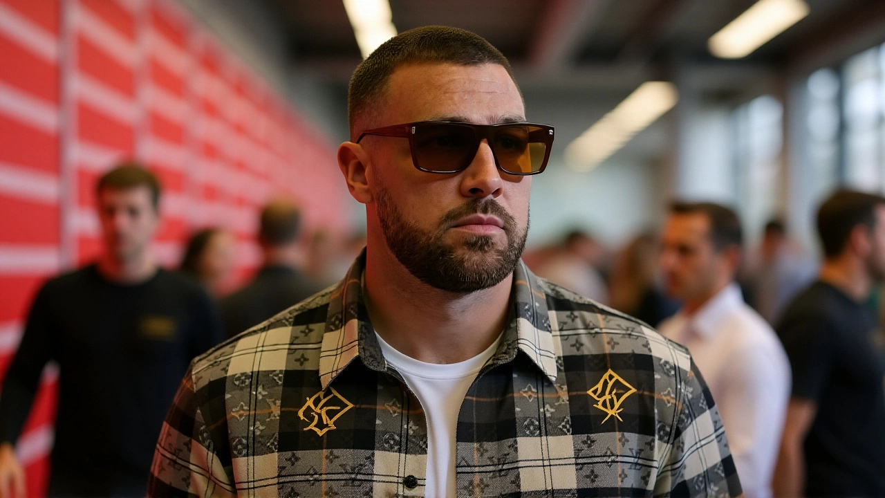 Travis Kelce’s Lumberjack Nod to Taylor Swift Before Chiefs-Lions Game